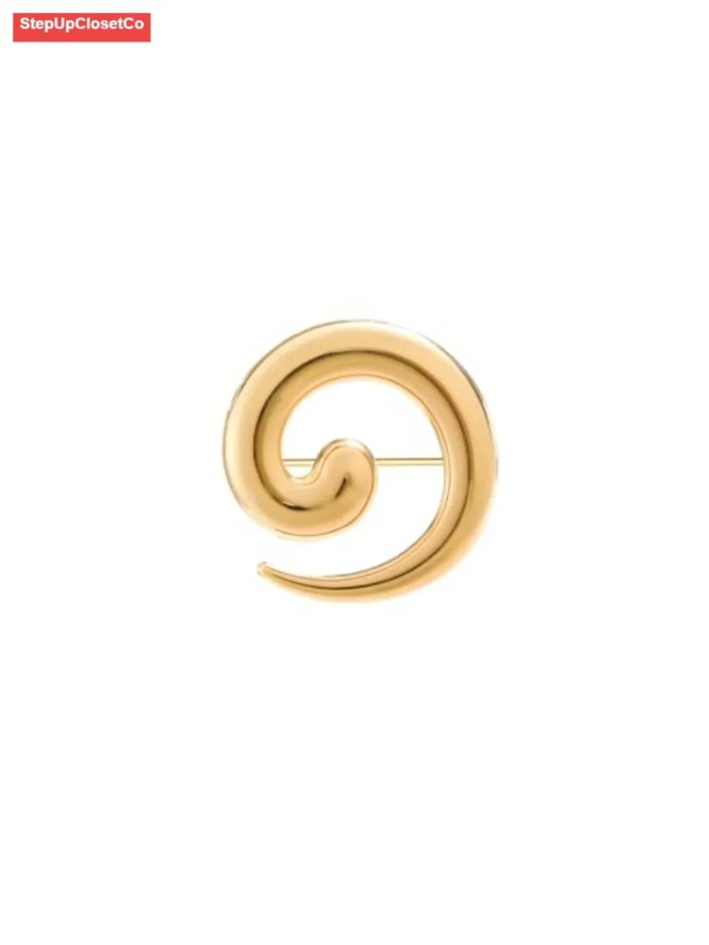 Chunky Spiral Snail Brooch Pin for Dress Suit Lapel Wedding Party